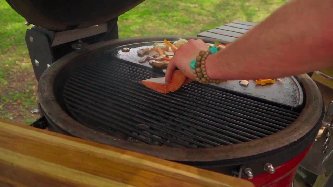 Gochujang Salmon Kamado Joe